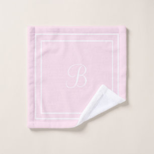 Initial pink Towel set