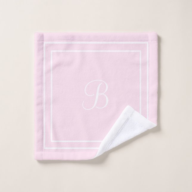 Initial pink Towel set (Wash Cloth)