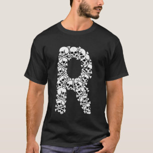 Initial R Capital Letter Funny Halloween Costume S T-Shirt
