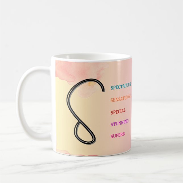 Initial "S" Mug (11oz) (Left)