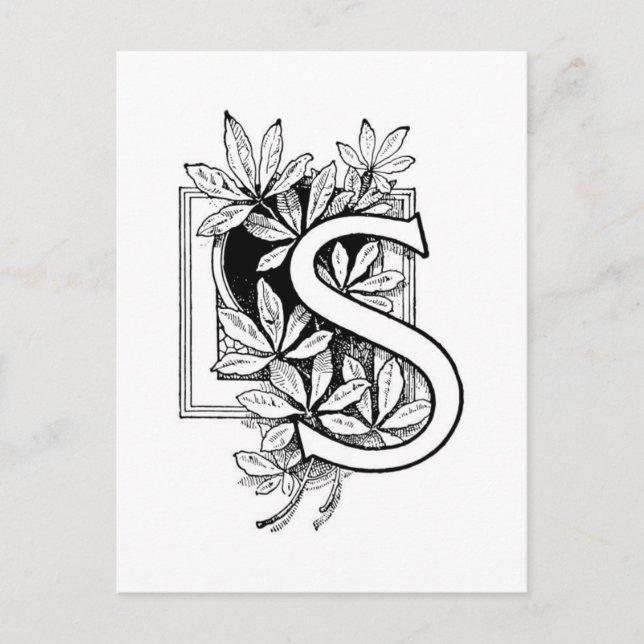 Initial S Postcard (Front)