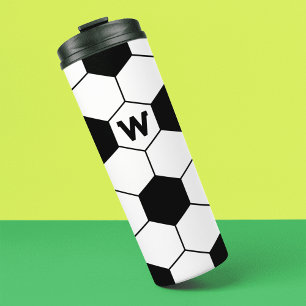 Initial Soccer Ball Pattern Thermal Tumbler