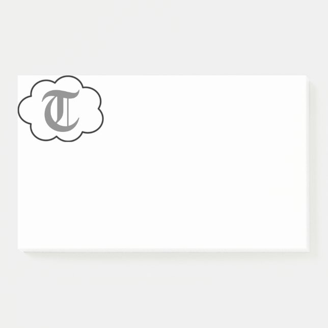 Initial T Monogram Notes (Front)