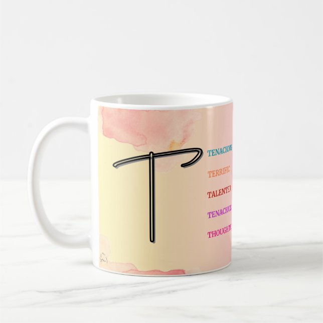 Initial "T" Mug (11oz) (Left)
