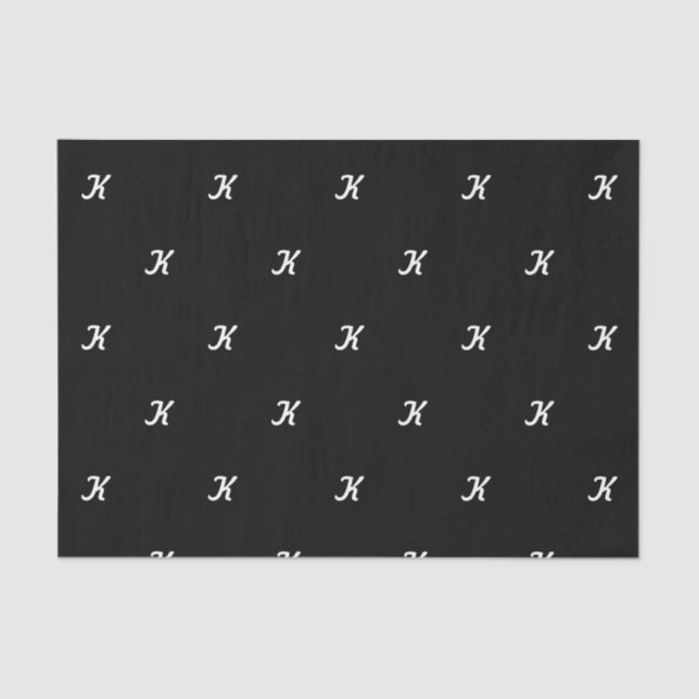 Initial Tissue Paper (Black & White) (Front)