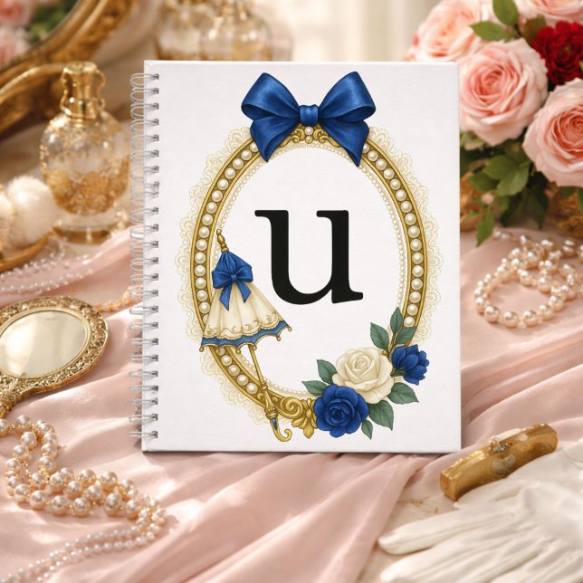 Initial U Personalised Elegant Regency Notebook (Creator Uploaded)