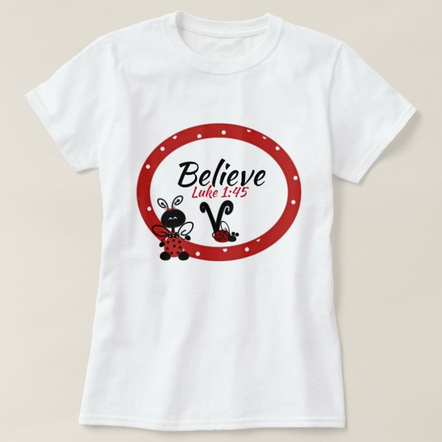 Initial V / Scripture  -Women's Hanes Nano T-Shirt (Design Front)