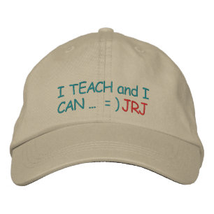Initial Your "Teachers CAN" Cap - SRF