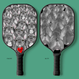 Initialled French Bull+Butts Pickleball Paddle