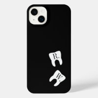 Initialled Teeth Dentistry Symbol Custom