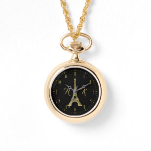 Initials   Adorable Eiffel Tower Watch