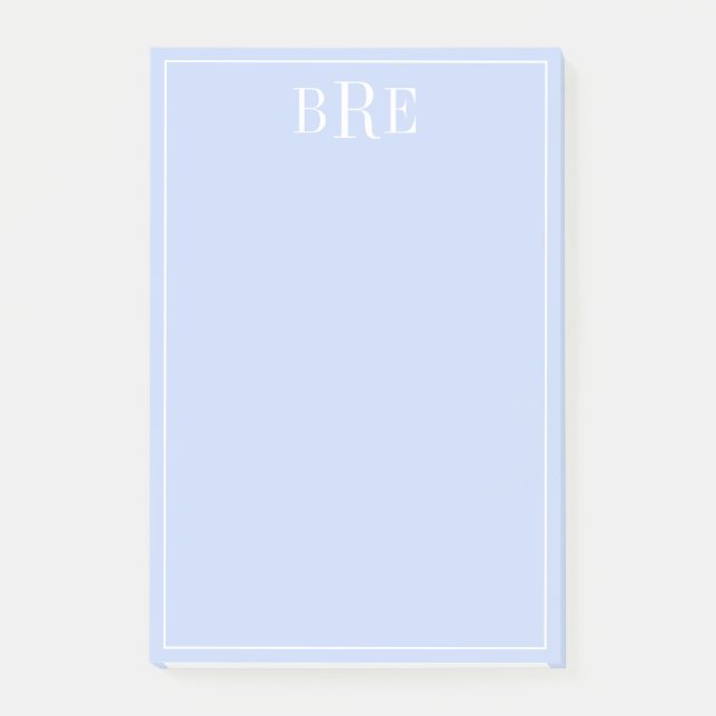 Initials Blue Post-it Notes (Front)