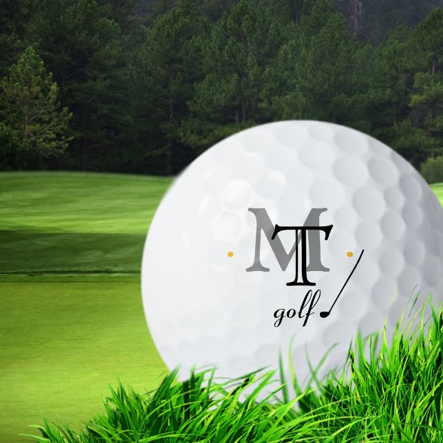 Initials Custom Monogram Golf Balls (Creator Uploaded)