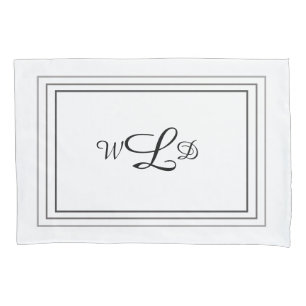 Initials monogrammed Pillowcases