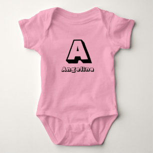 Initials Personalised Baby Bodysuit