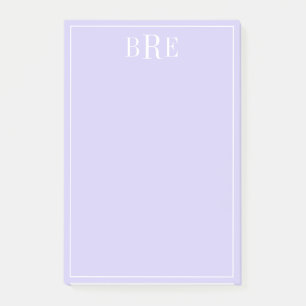 Initials Purple Post-it Notes