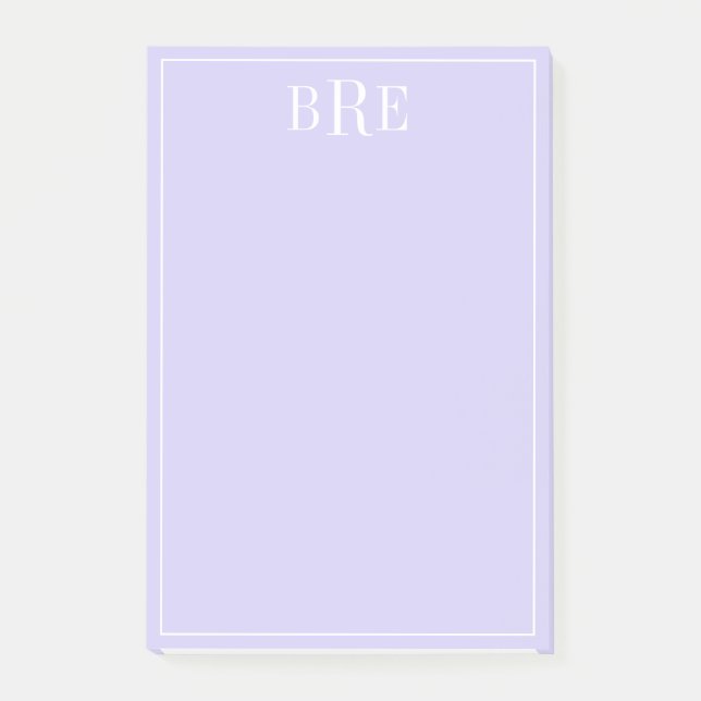 Initials Purple Post-it Notes (Front)