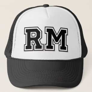 Initials 'RM' Monogram Trucker Hat