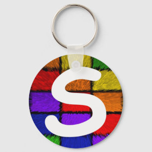 INITIALS - S KEY RING