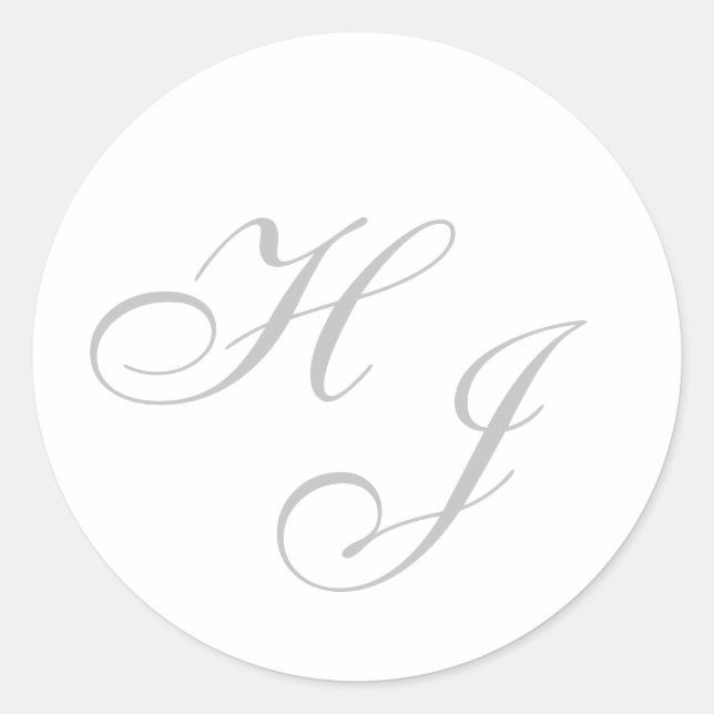 "Initials" Stickers/Envelope Seals (Front)