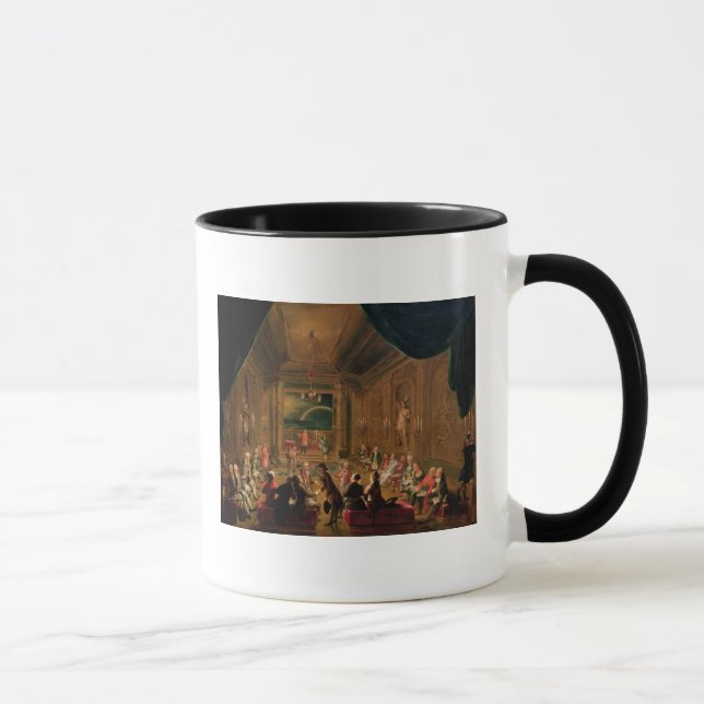 Initiation ceremony in a Viennese Masonic Mug (Right)