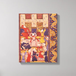 Initiation dance, from a book of poems canvas print