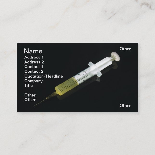Injection Business Card (Front)