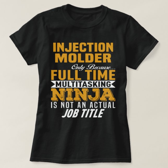 Injection Moulder T-Shirt (Design Front)