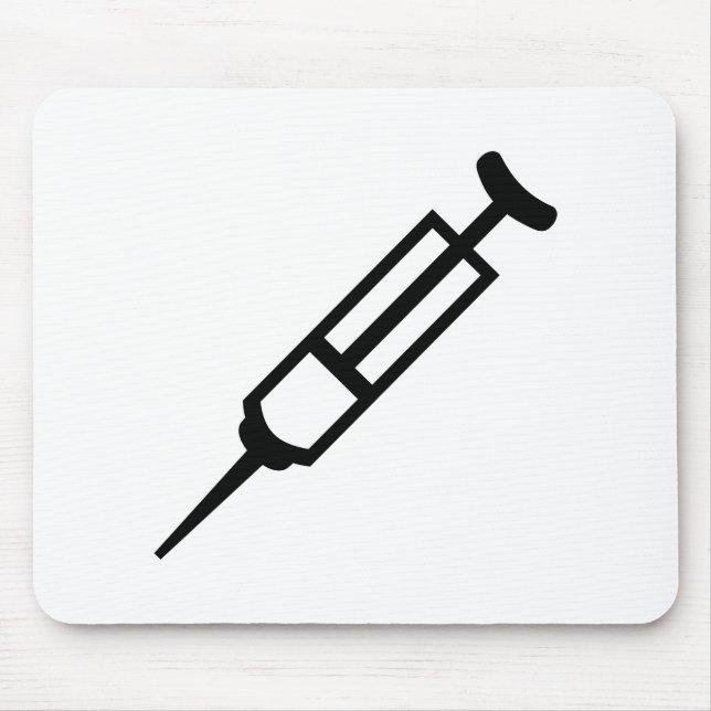 Injection syringe mouse mat (Front)