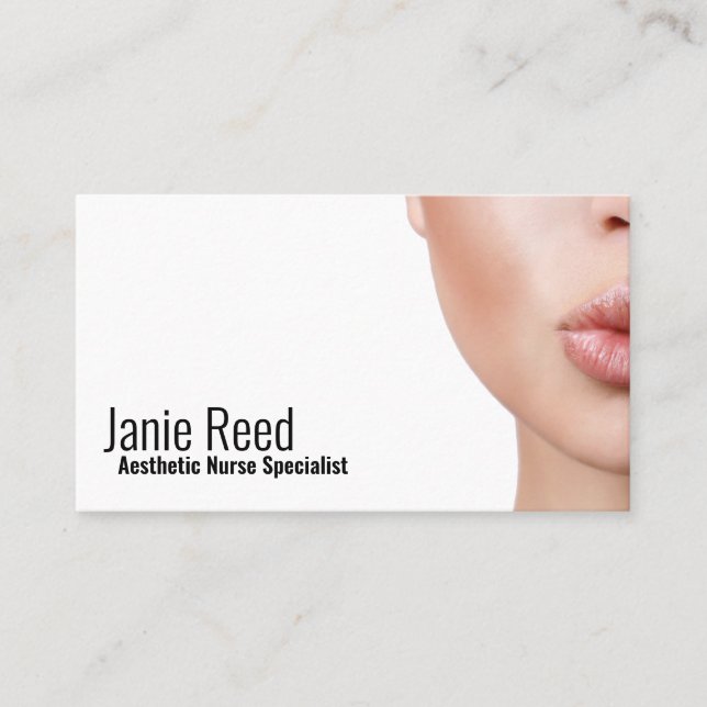  Injector Aesthetic Nurse Plastic Surgery  Business Card (Front)