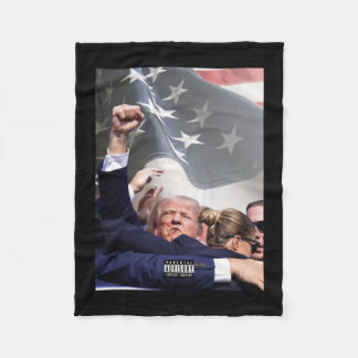 Injured In Shooting At Pennsylvania Rally Fleece Blanket