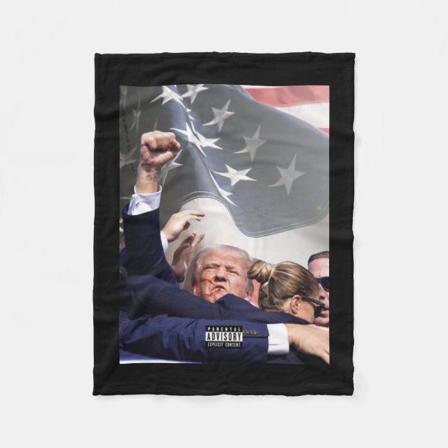 Injured In Shooting At Pennsylvania Rally  Fleece Blanket (Front)