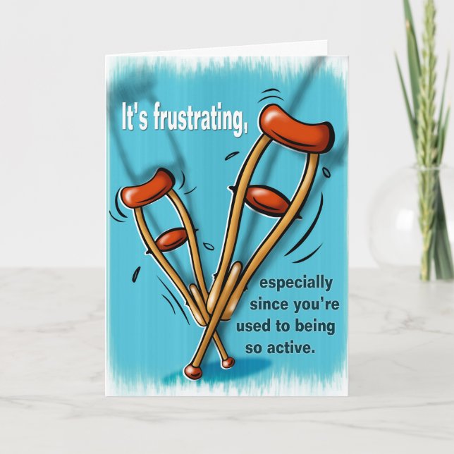Injury Get Well Greeting Card (Front)