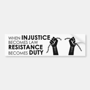 Injustice Bumper Sticker