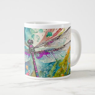 Ink and Pen Watercolor Dragonfly Speciality Mug