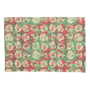 Ink and Roses Harmony - Seamless Pattern Pillowcase