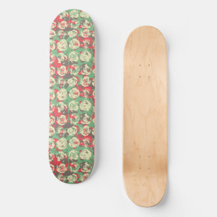 Ink and Roses Harmony - Seamless Pattern Skateboard