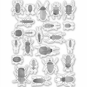 Ink Beetles Bugs and Insects Painting