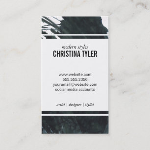 Ink   Black Business Card