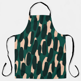 Ink blobs, hand-drawn, bright seamless. apron