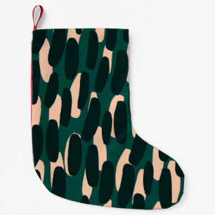 Ink blobs, hand-drawn, bright seamless. small christmas stocking