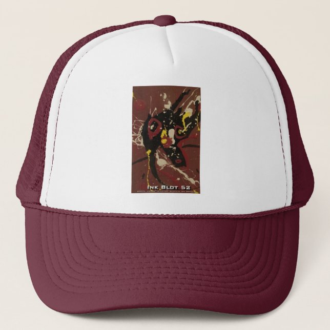 ink blot 52 trucker hat (Front)