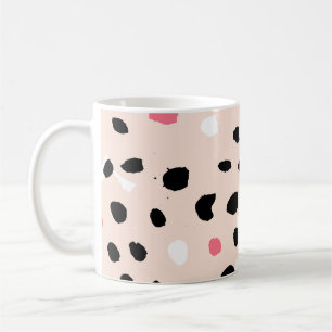 Ink Brush Strokes: Artistic Texture Coffee Mug