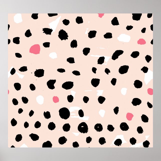 Ink Brush Strokes: Artistic Texture Poster (Front)