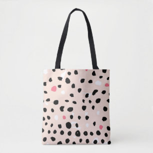 Ink Brush Strokes: Artistic Texture Tote Bag