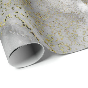 Ink Copper Gold Liquid Paint Gray Black White Wrapping Paper