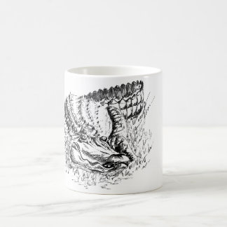 Ink crocodile coffee mug