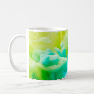Ink drop in water backgroundabstract,background,dr coffee mug
