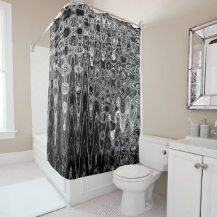 Ink & Echo I Shower Curtain by Artist C.L. Brown