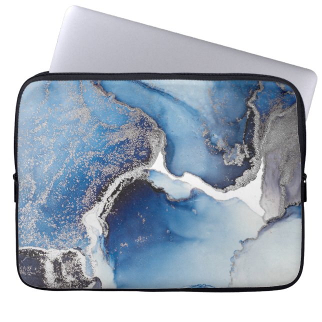 Ink Flo Art Laptop Sleeve (Front)